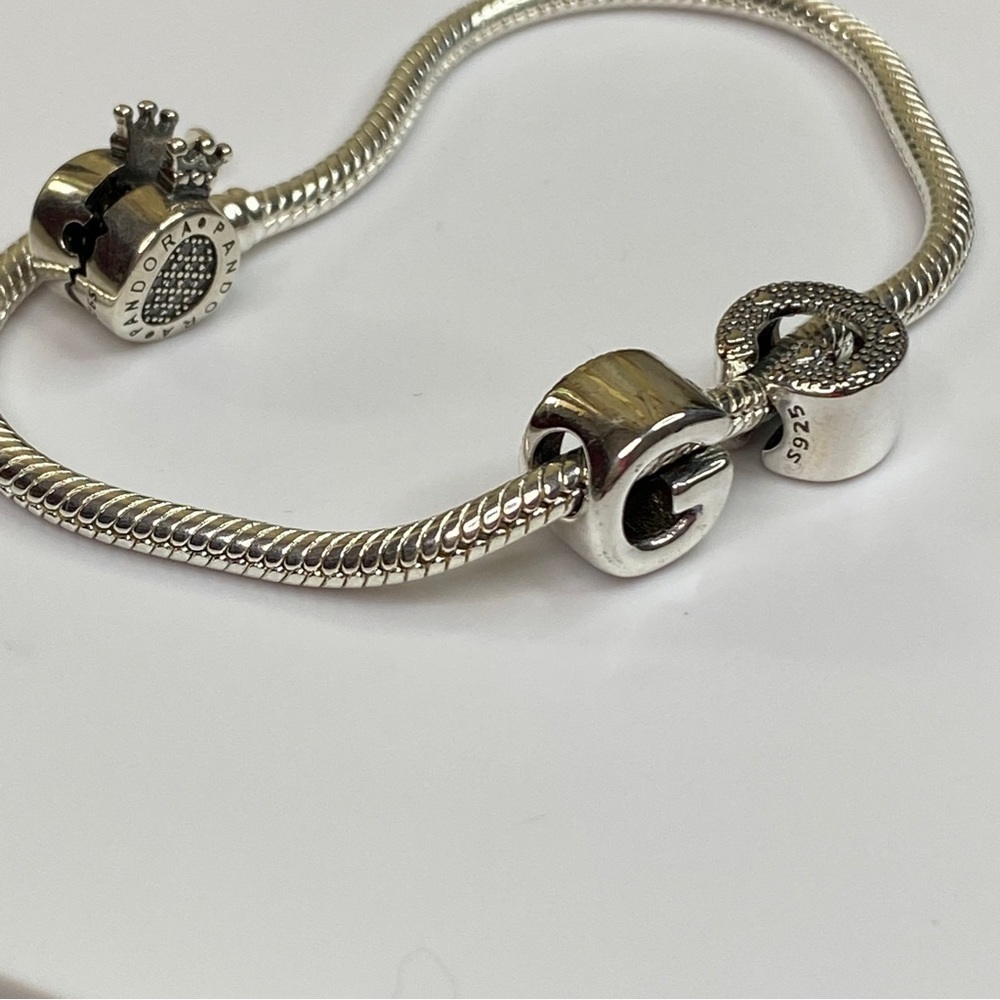 Sterling Silver Letter G Charm